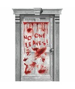 Asylum Dripping Blood Plastic Door Poster Halloween Party Decoration - $5.93