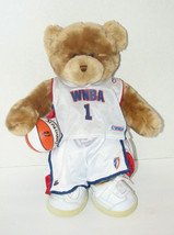 Build a Bear Brown Plush Bear with Basketball Uniform, Sneakers &amp; Basket... - $29.68