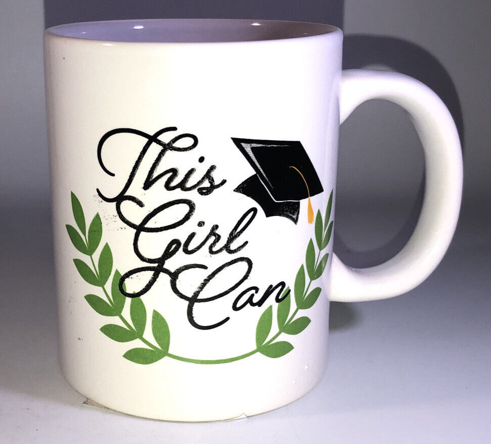 This Girl Can 4 1/4”H x 3 1/2”W Oversized Coffee Mug Cup-NEW-SHIPS N 24 HRS - $9.78