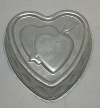 Vintage #2941 1/2 Wear-Ever Heart Shaped Aluminum Cake Baking Pan - $18.81