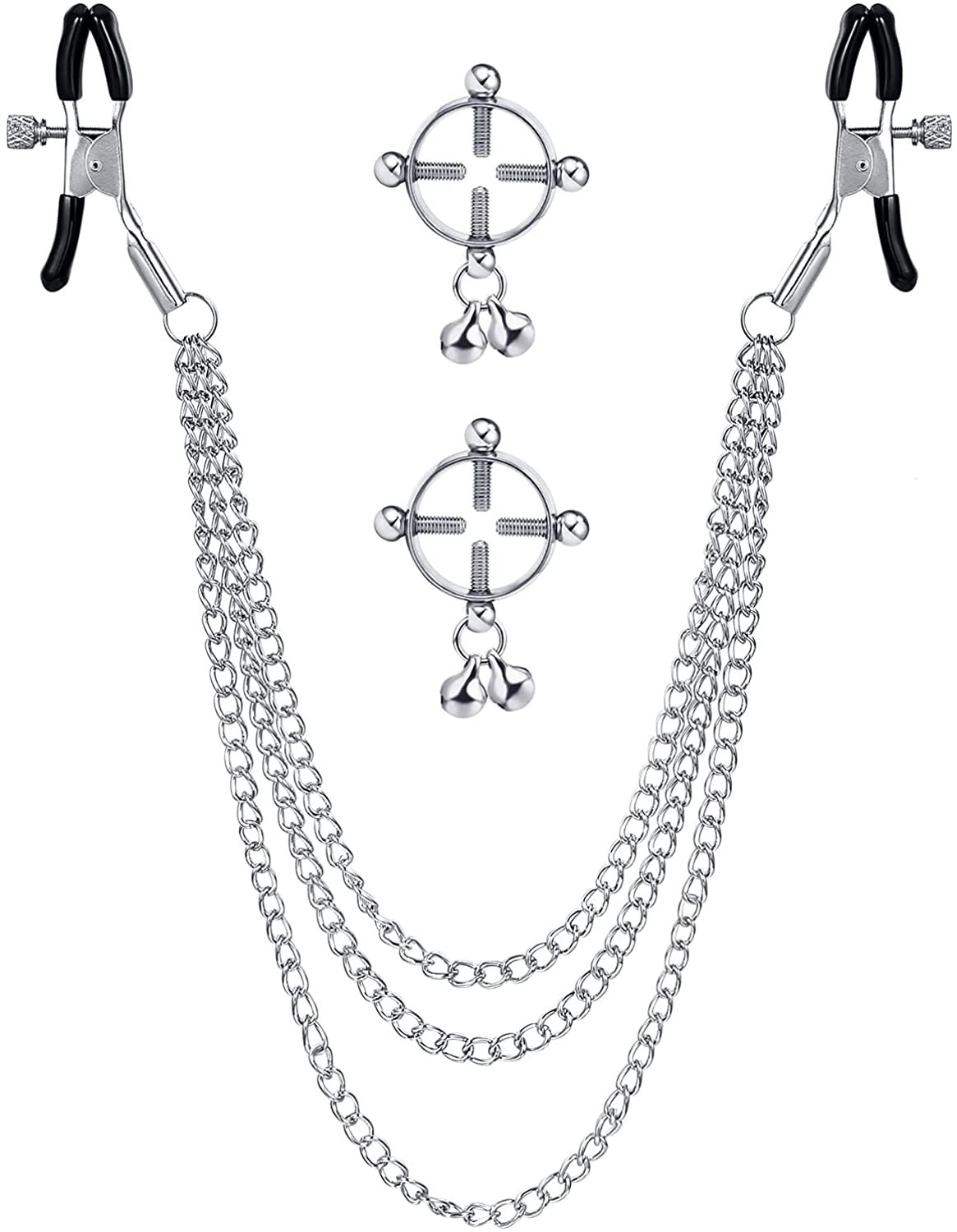 Fake Nipple Rings NonPiercing Nipplerings Piercing Women Clip On