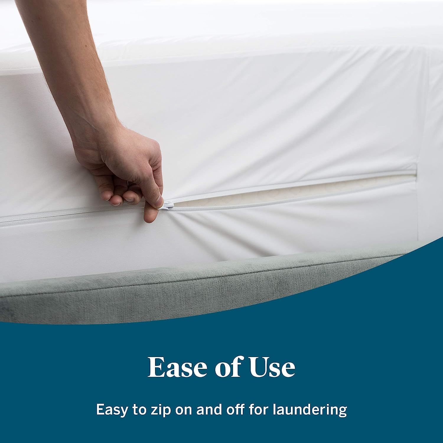 Plastic Mattress Protector Zippered Queen, Waterproof Vinyl Mattress Cover, Heavy Duty Noiseless Mattress Encasement by Blissford