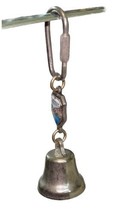 Vintage Venezia Venice Italy Silver Tone Working Bell Keychain Charm Souvenir image 2