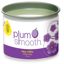 Plum Smooth Soft Wax, Tea-Riffic, 16 oz