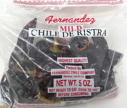 Red Chile Whole Pods Mild Spice 5 oz Mexican de Ristra Fernandez Colorado - $17.81
