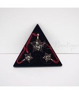 NIB Swarovski 5597133 Festive Annual Edition 2021 Ornament Set Crystal G... - $98.95