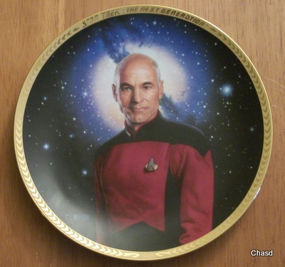 1991 Hamilton Gifts Starship Enterprise Star Trek Small Decorative Plate