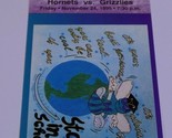 Charlotte Hornets Vancouver Grizzlies Ticket Stub #3 11/24/95 Larry John... - $9.89