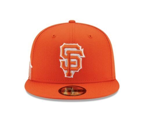 Size 7 1/4* San Francisco Giants CITY Red Fitted 59FIFTY New Era Hat - RARE