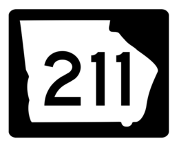 Georgia State Route 211 Sticker R3877 Highway Sign - $1.45+