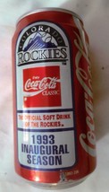 Coca Cola Classic Colorado Rockies 1993 Inaugural Season Can  Full - $2.72