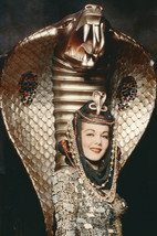 Maria Montez in Cobra Woman Stunning in Gold Costume by Snake Statue 24x18 Poste - $23.99