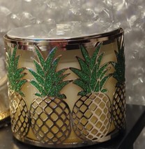 Bath & Body Works Pineapple Glitter Metal 3-wick Candle Holder - $26.08