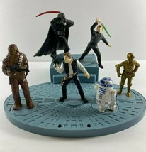 Vintage 1995 Applause Star Wars Action Figures with Blue Holder Stand - $44.54