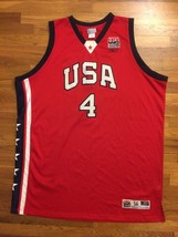 Authentic Reebok 2003 Team USA Olympic Allen Iverson Alternate Red Jersey 56 - $309.99