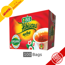 100% Organic and Natural Egyptian ISIS Herbal Hibiscus Tea 100 Bags - $35.30+