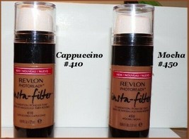 New Revlon Photo Ready Insta-Filter Foundation #410 Cappuccino #450 Mocha - $5.99