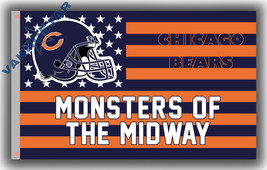 Chicago Bears Football Team Memorable Flag 90x150cm 3x5ft Fan best banner