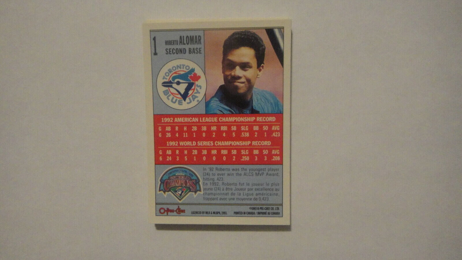 Joe Carter 1995 Score #357 Toronto Blue Jays Baseball Card