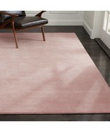 Area Rugs 5&#39; x 8&#39; Baxter Blush Hand Tufted Crate &amp; Barrel Soft Woolen Ca... - $349.00