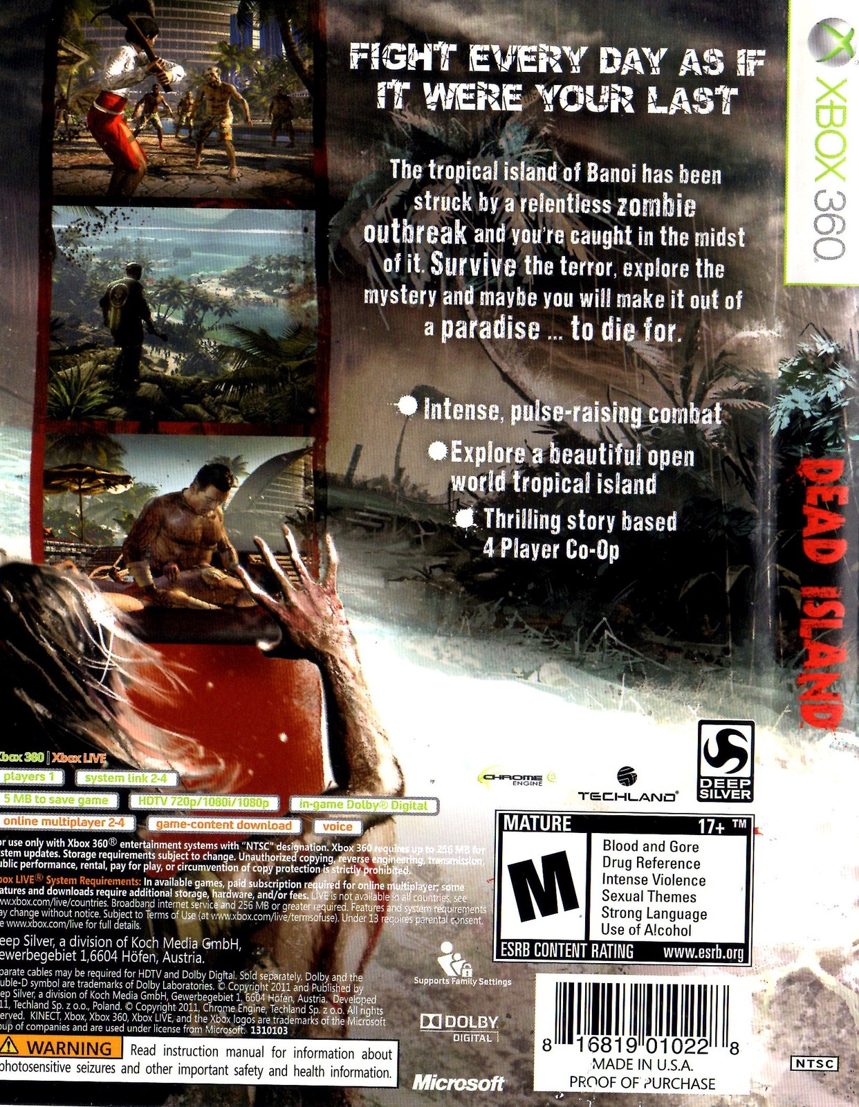 Dead Island -- Game of the Year Edition (Microsoft Xbox 360) - Video Games