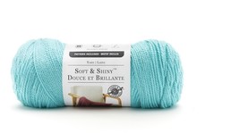 Loops & Threads, Soft & Shiny Solid Yarn, #SH61 Robins Egg Blue, 6 Oz. Skein - $8.95