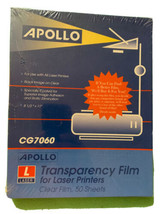 Apollo Color Laser-Inkjet Transparency Film, Letter, Clear, 50-box