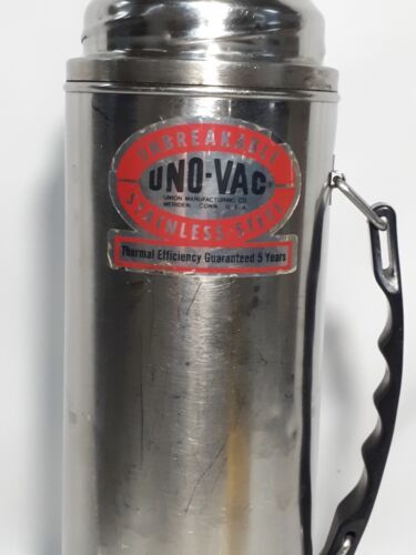 Vintage Stainless Uno-vac Thermos Insulated Thermos Hot 