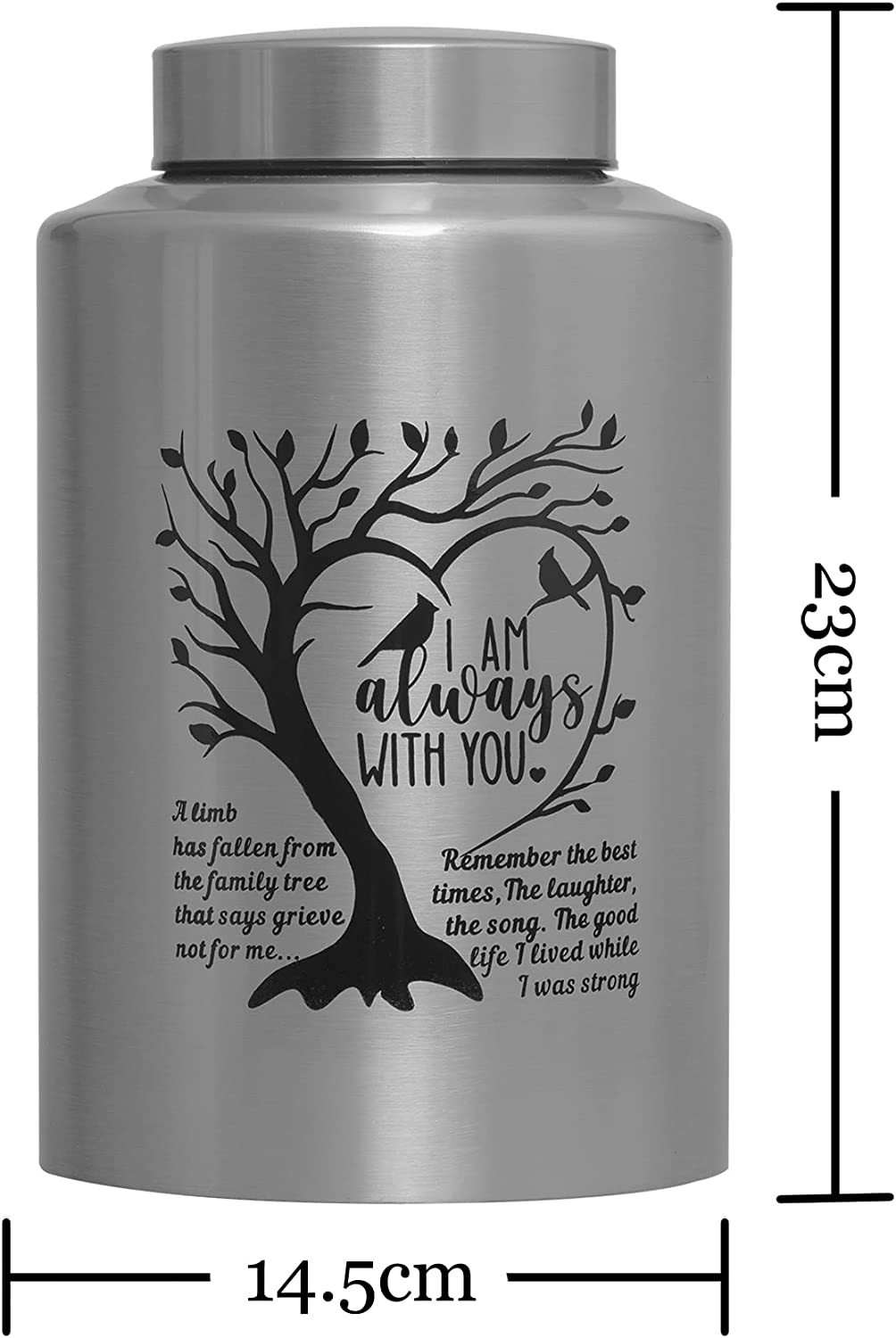 Decorative Urn Cremation Urn For Human Ashes Large Up To, Stainless Steel Tree Decorative