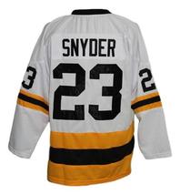 Any Name Number Syracuse Blazers Retro Hockey Jersey White Any Size image 5