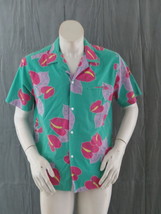 Vintage Hawaiian Shirt - Pink Purple Hibiscus Flower by Kai Nani - Men&#39;s... - $59.00
