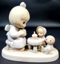 PRECIOUS MOMENTS E-2826 “MAY YOUR BIRTHDAY BE A BLESSING” FIGURINE (1983) - $22.76