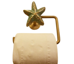 Brass Tissue Roll Paper Holder Hang ฺBIG FROG Vintage Toilet