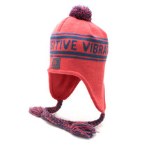 Rastaclat Red Navy Yuri Tassel Tassle Beanie Positive Vibrations Winter Hat - $24.95