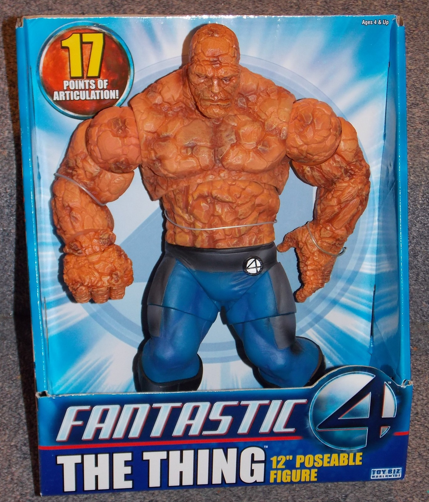 2005 Marvel Fantastic 4 The Thing 12 inch Movie Figure New In The Box