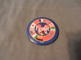 Disney Epcot Center Mickey Mouse with Flags 3&quot; Round Pin - $20.00