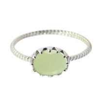 Prehnit Sterling Silber Ring Handgemachter Schmuck für Hochzeitsgeschenk US - $8.43