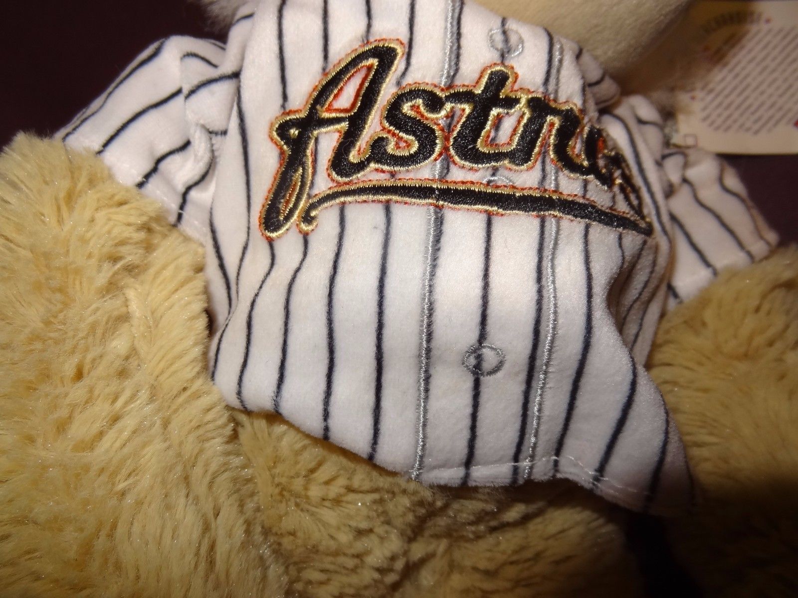 NWT Houston Astros Hug Monkey Baseball MLB Pink Jersey Hat Plush 18 Toy  Lovey