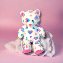 Hearts Plush Valentines BAB Build A Bear Pink Purple Blue Stuffed Animal... - $13.05