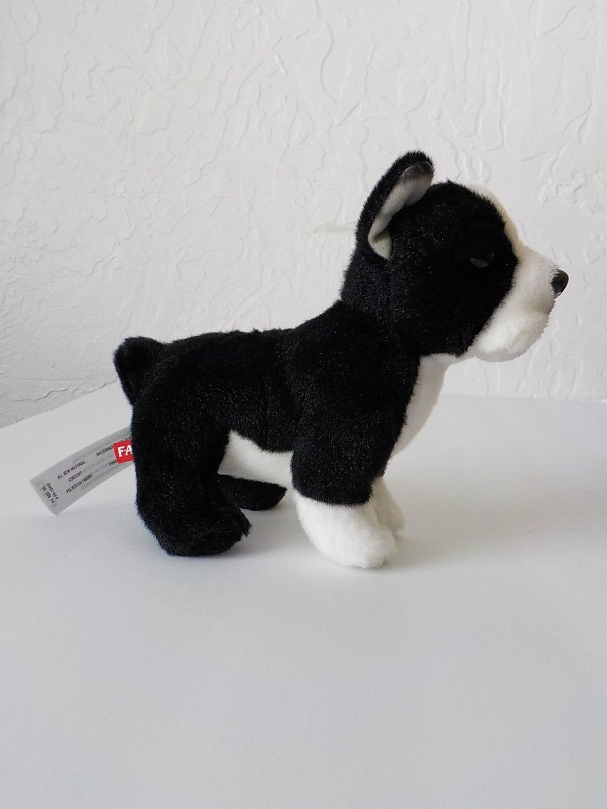 Fao Schwarz Toy Plush Puppy Floppy Husky 10inch - GreyWhite