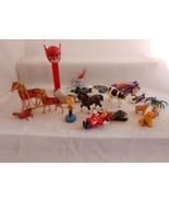Vintage to now toy Lot horses cow pigs Disney pj mask car anmials diecas... - $14.80