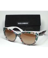 Dolce&amp;Gabbana DG4189 Women Sunglasses Floral White Cat Eye New with Case... - $170.72