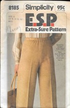Vintage Simplicity #8185 Misses Extra Sure Pull on Pants - Size 12-16 - $6.93