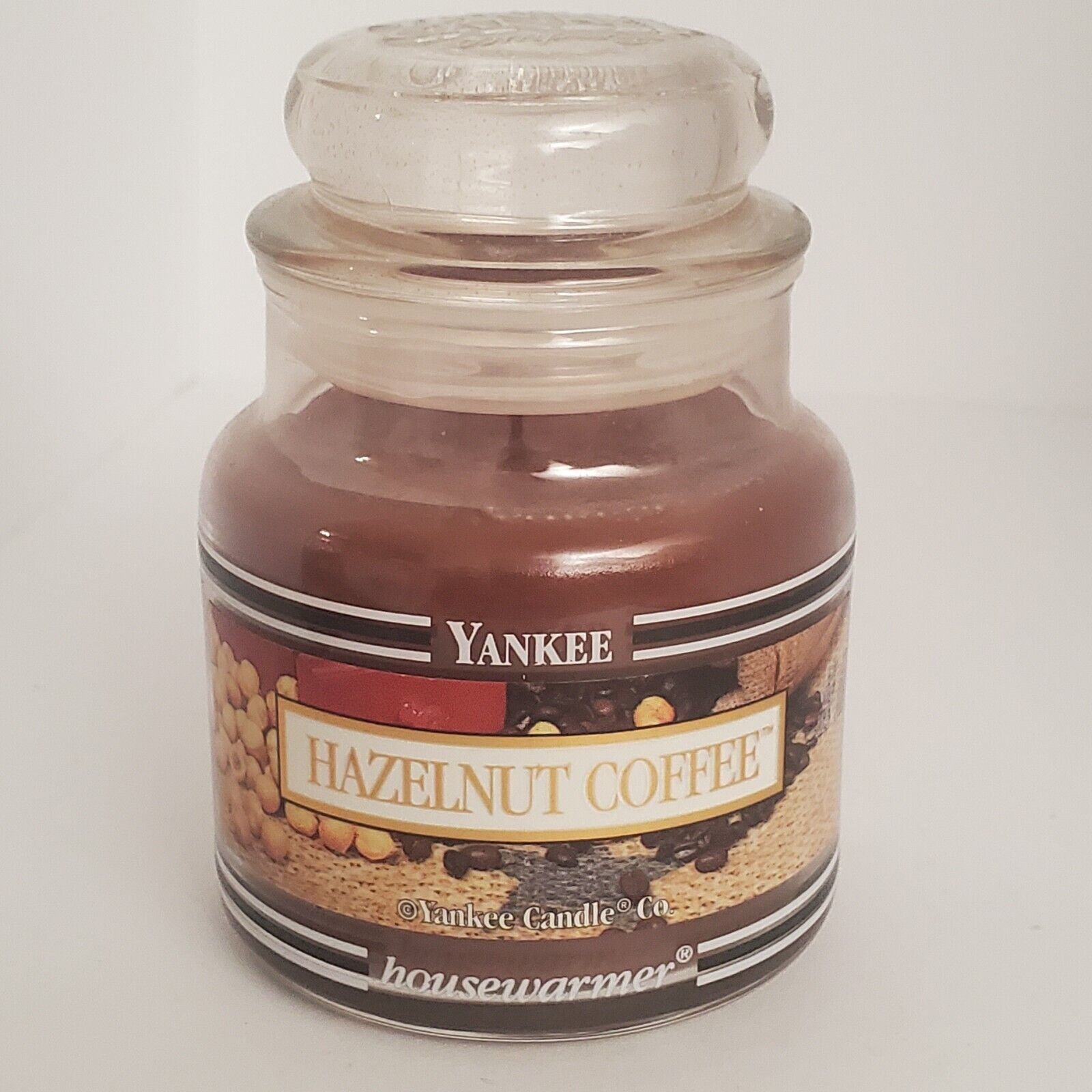 Primary image for Yankee Candle Hazelnut coffee Small Jar 3.7 Oz Single Wick Retired Scent New