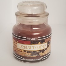Yankee Candle Hazelnut coffee Small Jar 3.7 Oz Single Wick Retired Scent... - $24.99