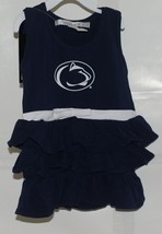 Chicka D Collegiate Licensed Penn State Lions 2T Ruffled Navy Blue Dress image 1