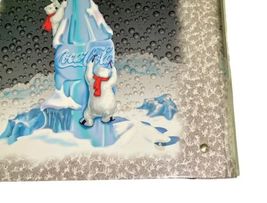 1998 Vtg Coca Cola Coke 3-Ring Trifold Polar Bear Binder Folder Portfolio image 5