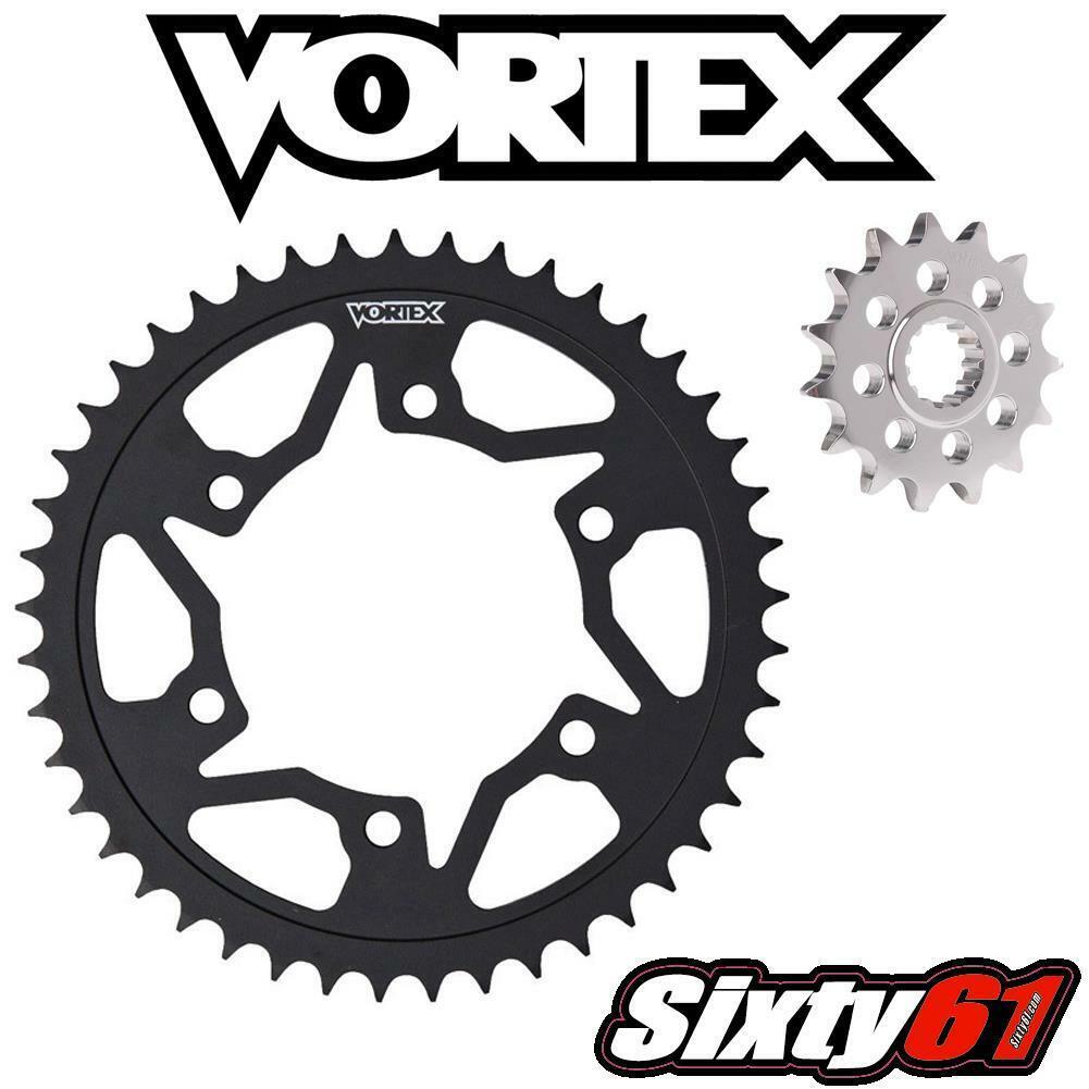 Kawasaki ZX6R 20072023 Front and Rear Sprocket Vortex Steel 520 Pitch