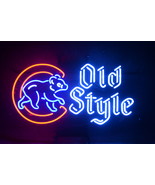 Bear Old Style Chicago Cubs Bar Neon Light Sign 18&quot; x 15&quot; - $499.00
