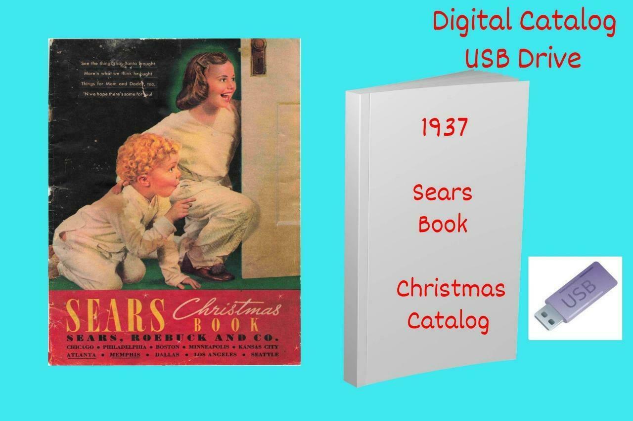 Vintage 1937 Sears Christmas Catalog Toys & More See Picture